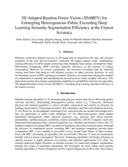3D Adapted Random Forest Vision (3DARFV) for Untangling
  Heterogeneous-Fabric Exceeding Deep Learning Semantic Segmentation Efficiency
  at the Utmost Accuracy