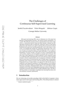 The Challenges of Continuous Self-Supervised Learning