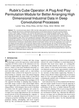 Rubik's Cube Operator: A Plug And Play Permutation Module for Better
  Arranging High Dimensional Industrial Data in Deep Convolutional Processes