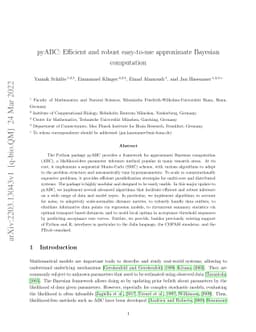 pyABC: Efficient and robust easy-to-use approximate Bayesian computation