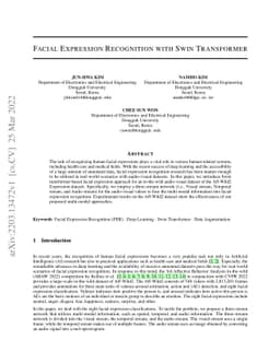Facial Expression Recognition with Swin Transformer