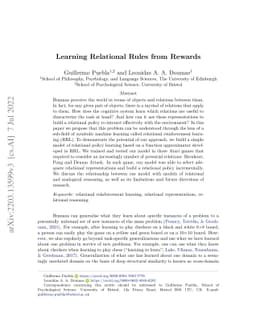 Learning Relational Rules from Rewards