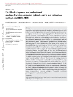 Flexible development and evaluation of machine-learning-supported
  optimal control and estimation methods via HILO-MPC