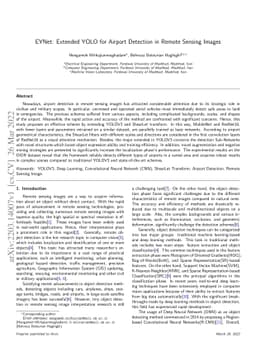EYNet: Extended YOLO for Airport Detection in Remote Sensing Images