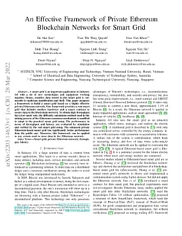 An Effective Framework of Private Ethereum Blockchain Networks for Smart
  Grid