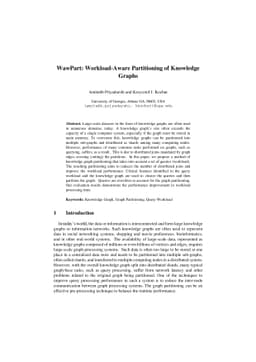 WawPart: Workload-Aware Partitioning of Knowledge Graphs