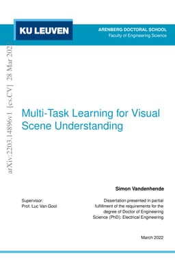 Multi-Task Learning for Visual Scene Understanding