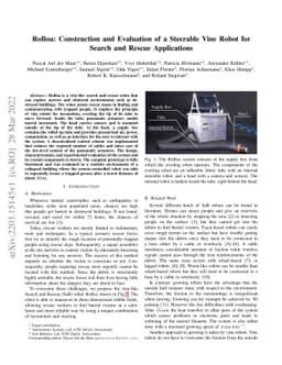 RoBoa: Construction and Evaluation of a Steerable Vine Robot for Search
  and Rescue Applications