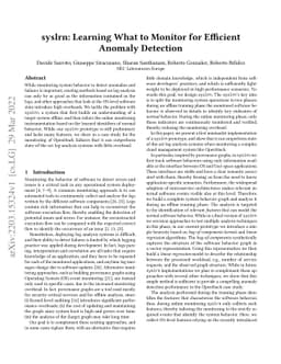 syslrn: Learning What to Monitor for Efficient Anomaly Detection