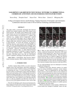 SAR-ShipNet: SAR-Ship Detection Neural Network via Bidirectional
  Coordinate Attention and Multi-resolution Feature Fusion