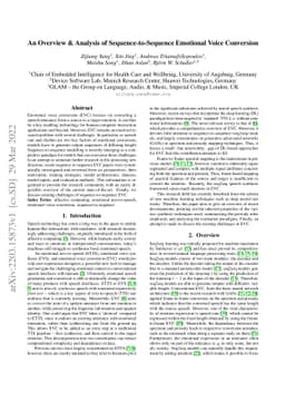 An Overview & Analysis of Sequence-to-Sequence Emotional Voice
  Conversion