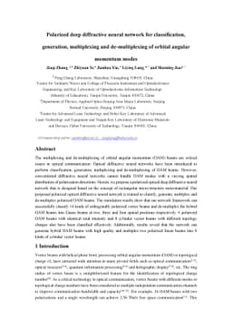 Polarized deep diffractive neural network for classification,
  generation, multiplexing and de-multiplexing of orbital angular momentum
  modes