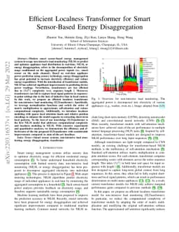Efficient Localness Transformer for Smart Sensor-Based Energy
  Disaggregation