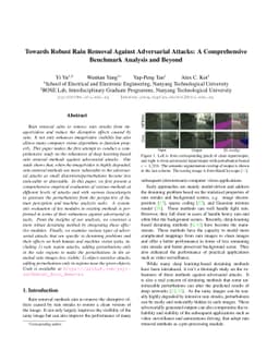 Towards Robust Rain Removal Against Adversarial Attacks: A Comprehensive
  Benchmark Analysis and Beyond