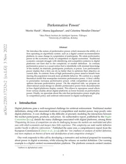 Performative Power