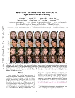 TransEditor: Transformer-Based Dual-Space GAN for Highly Controllable
  Facial Editing