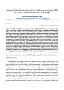 Automatic Classification of Alzheimer's Disease using brain MRI data and
  deep Convolutional Neural Networks