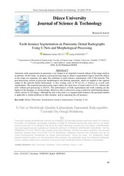 Tooth Instance Segmentation on Panoramic Dental Radiographs Using U-Nets
  and Morphological Processing
