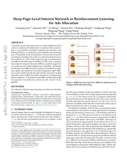 Deep Page-Level Interest Network in Reinforcement Learning for Ads
  Allocation