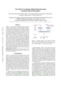 Zero-Shot Cross-lingual Aphasia Detection using Automatic Speech
  Recognition