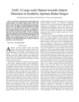 SAD: A Large-scale Dataset towards Airport Detection in Synthetic
  Aperture Radar Images