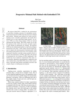 Progressive Minimal Path Method with Embedded CNN