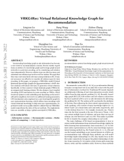 VRKG4Rec: Virtual Relational Knowledge Graphs for Recommendation