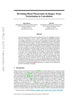 Revisiting Sliced Wasserstein on Images: From Vectorization to
  Convolution