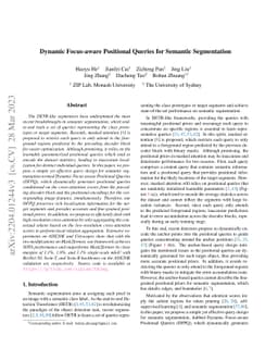 Dynamic Focus-aware Positional Queries for Semantic Segmentation