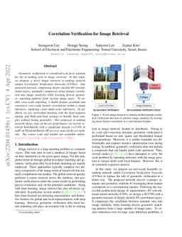 Correlation Verification for Image Retrieval