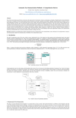 Automatic Text Summarization Methods: A Comprehensive Review