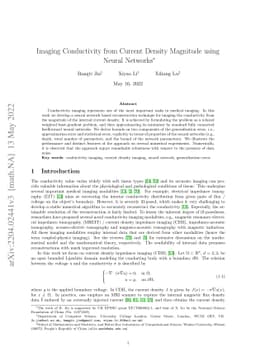 Imaging Conductivity from Current Density Magnitude using Neural
  Networks