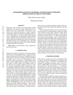 Super-resolved multi-temporal segmentation with deep
  permutation-invariant networks