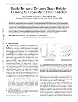 Spatio-Temporal Dynamic Graph Relation Learning for Urban Metro Flow
  Prediction