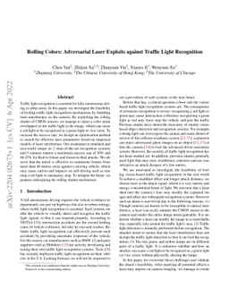 Rolling Colors: Adversarial Laser Exploits against Traffic Light
  Recognition