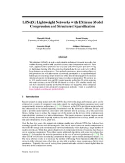 LilNetX: Lightweight Networks with EXtreme Model Compression and
  Structured Sparsification