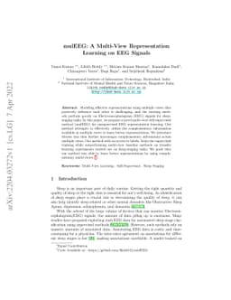 mulEEG: A Multi-View Representation Learning on EEG Signals