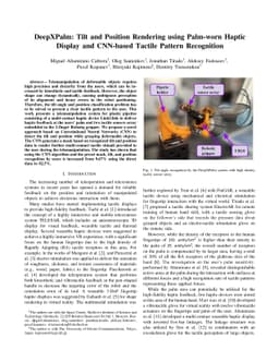 DeepXPalm: Tilt and Position Rendering using Palm-worn Haptic Display
  and CNN-based Tactile Pattern Recognition