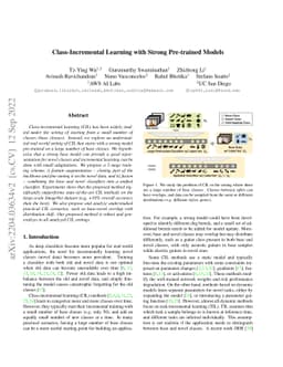 Class-Incremental Learning with Strong Pre-trained Models