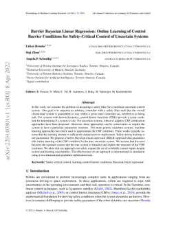 Barrier Bayesian Linear Regression: Online Learning of Control Barrier
  Conditions for Safety-Critical Control of Uncertain Systems