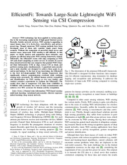 EfficientFi: Towards Large-Scale Lightweight WiFi Sensing via CSI
  Compression