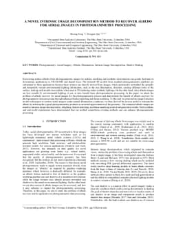 A Novel Intrinsic Image Decomposition Method to Recover Albedo for
  Aerial Images in Photogrammetry Processing