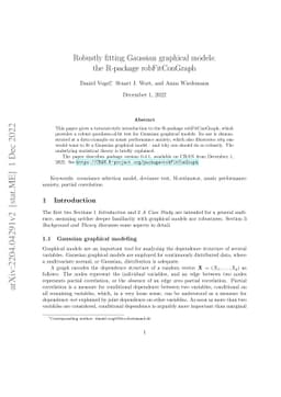 Robustly fitting Gaussian graphical models: the R-package robFitConGraph