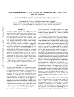 Guided deep learning by subaperture decomposition: ocean patterns from
  SAR imagery