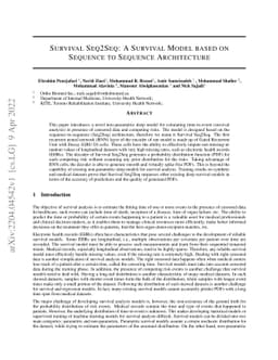 Survival Seq2Seq: A Survival Model based on Sequence to Sequence
  Architecture