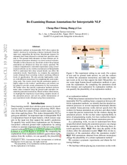 Re-Examining Human Annotations for Interpretable NLP