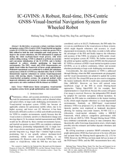IC-GVINS: A Robust, Real-time, INS-Centric GNSS-Visual-Inertial
  Navigation System for Wheeled Robot