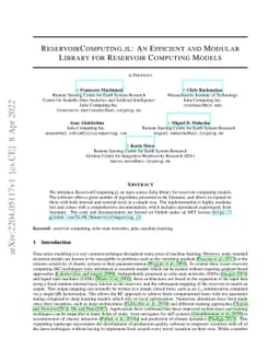 ReservoirComputing.jl: An Efficient and Modular Library for Reservoir
  Computing Models