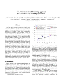 CFA: Constraint-based Finetuning Approach for Generalized Few-Shot
  Object Detection