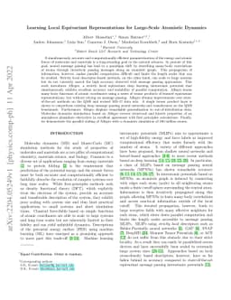 Learning Local Equivariant Representations for Large-Scale Atomistic
  Dynamics